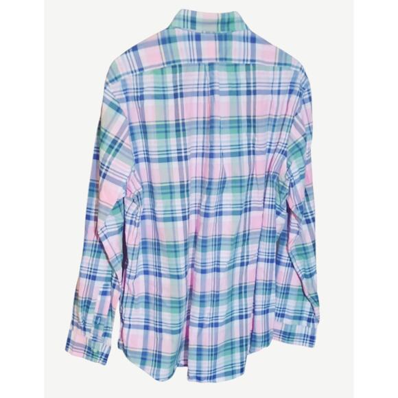 Ralph Lauren Mens Classic Fit Plaid Embroidered Logo Long Sleeve Shirt Size XL - Picture 2 of 7